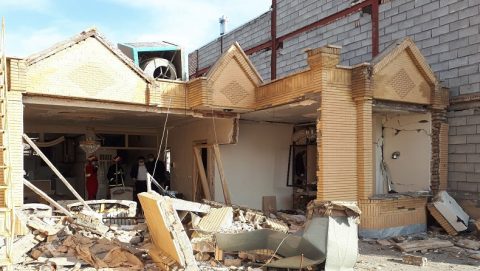 انفجار گاز یک دستگاه واحد مسکونی در ماکو تخریب کرد