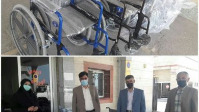 اهدای ۵ دستگاه ویلچر به بیمارستان شهدای شوط