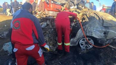  تصادف تریلی با سمند